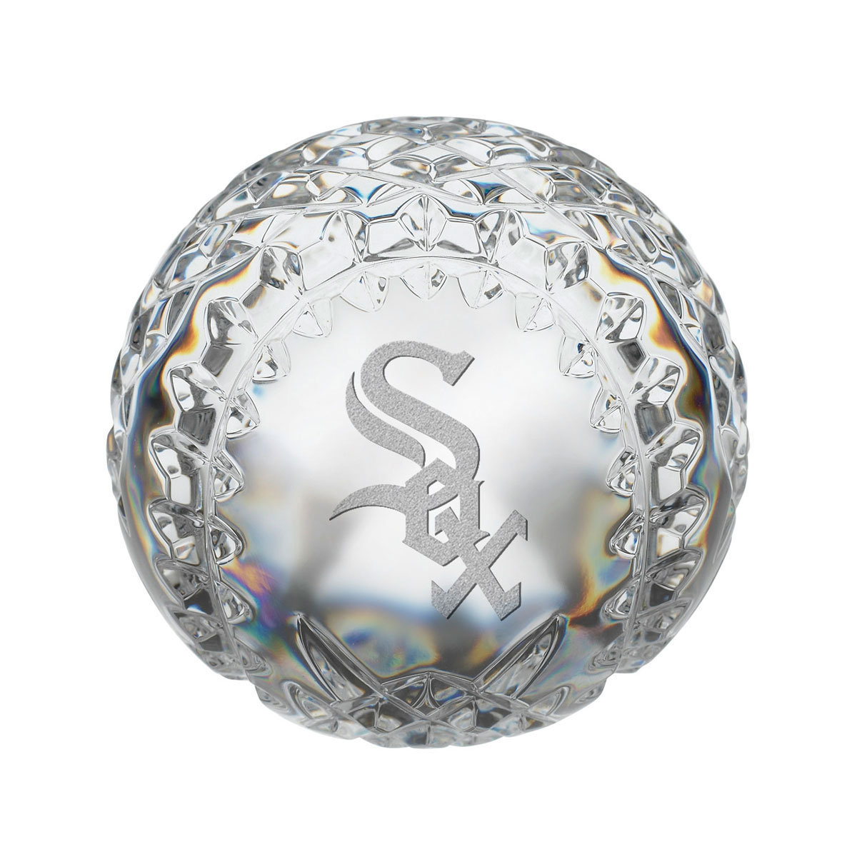 Waterford MLB Chicago White Sox Crystal Baseball Paperweight